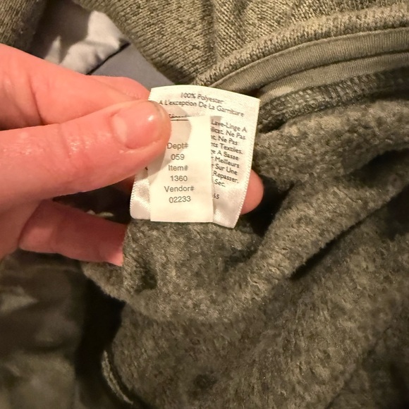 Eddie Bauer Women's Jacket Utility Cargo Army Cargo Marled Green Size Large. - Picture 6 of 6